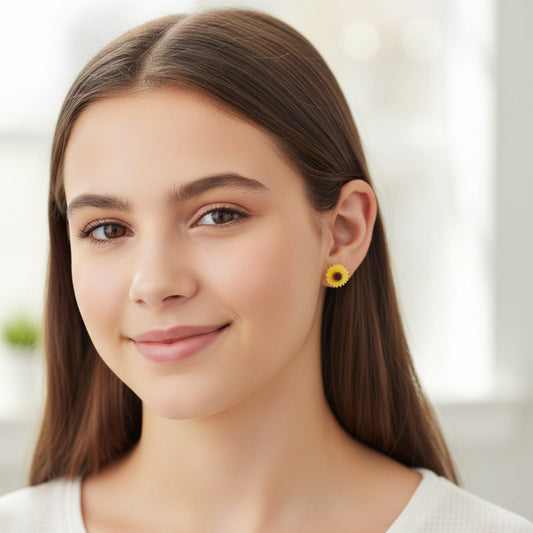 Sunflower Stud Earrings
