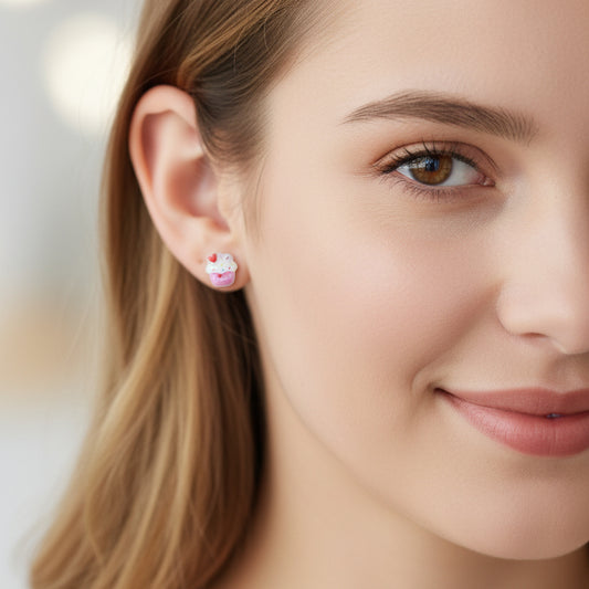 Cupcake Stud Earrings