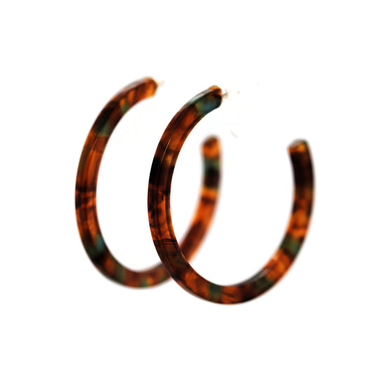 Acyrlic Hoop Earrings, 38mm/1.5"