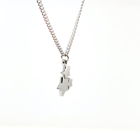 Collier Feuille Monstera en Acier Inoxydable Plaqué Or 18K PVD