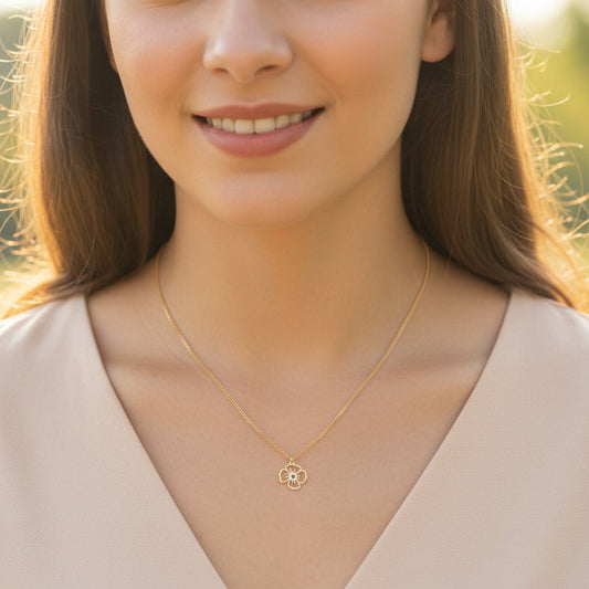 Collier Feuille Monstera en Acier Inoxydable Plaqué Or 18K PVD