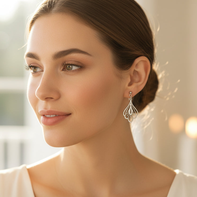 Floral Dangle Earrings