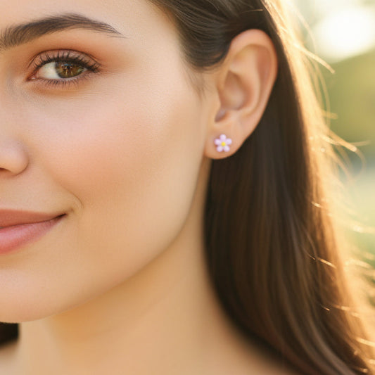 Tiny Flower Stud Earrings
