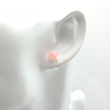 Dainty Rose Floral Earrings 6mm