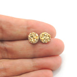 Gold Tone Smart Earrings Plastic Post Jewelry Nickel Free Hypoallergenic Non-Pierced Clip On Girls Fashion 