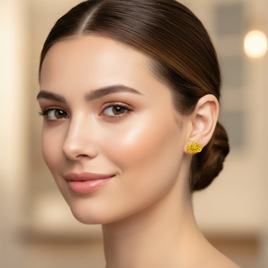 Poteau en plastique ou clip invisible, boucles d'oreilles Jack-o-Lantern à paillettes sans métal, 12 mm