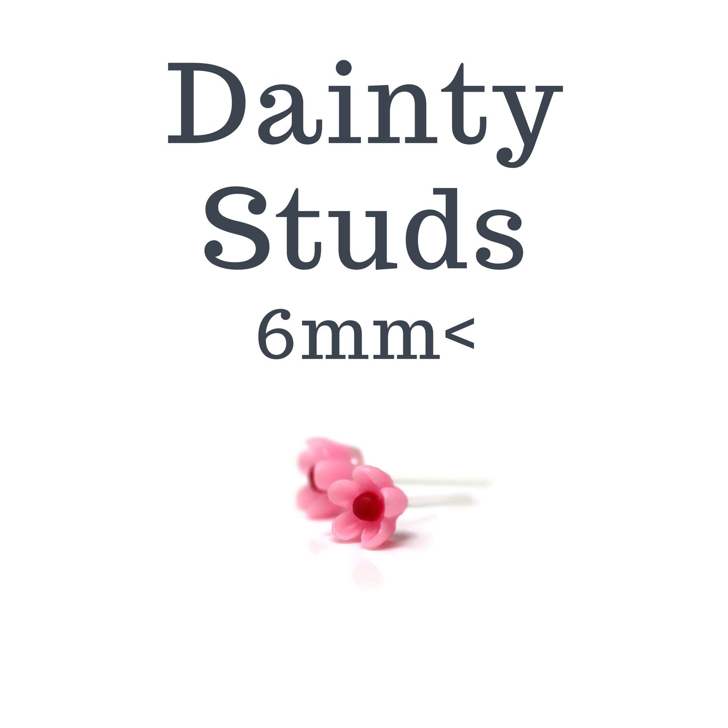 Hypoallergenic small earrings under 6mm
