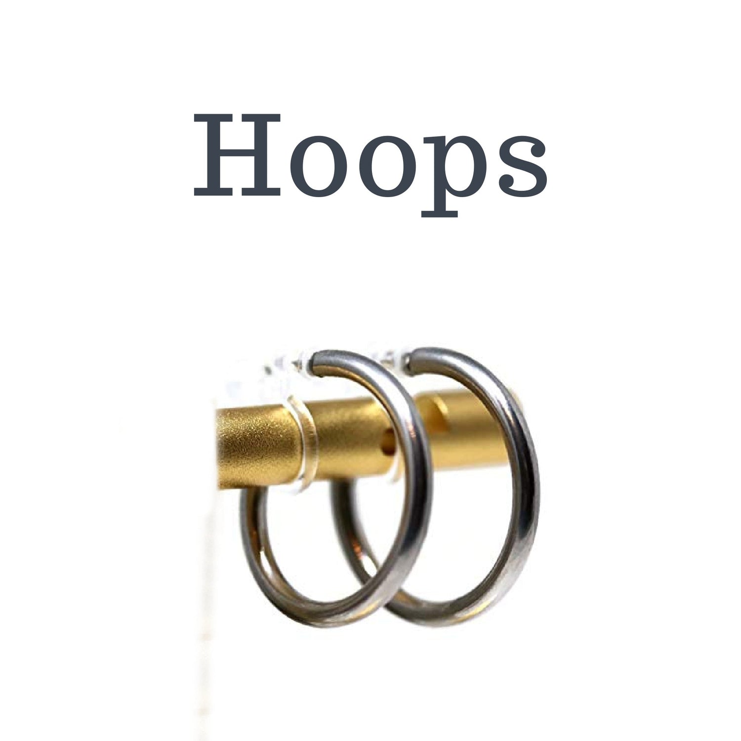 Invisible Clip On thin gold wire hoop earrings