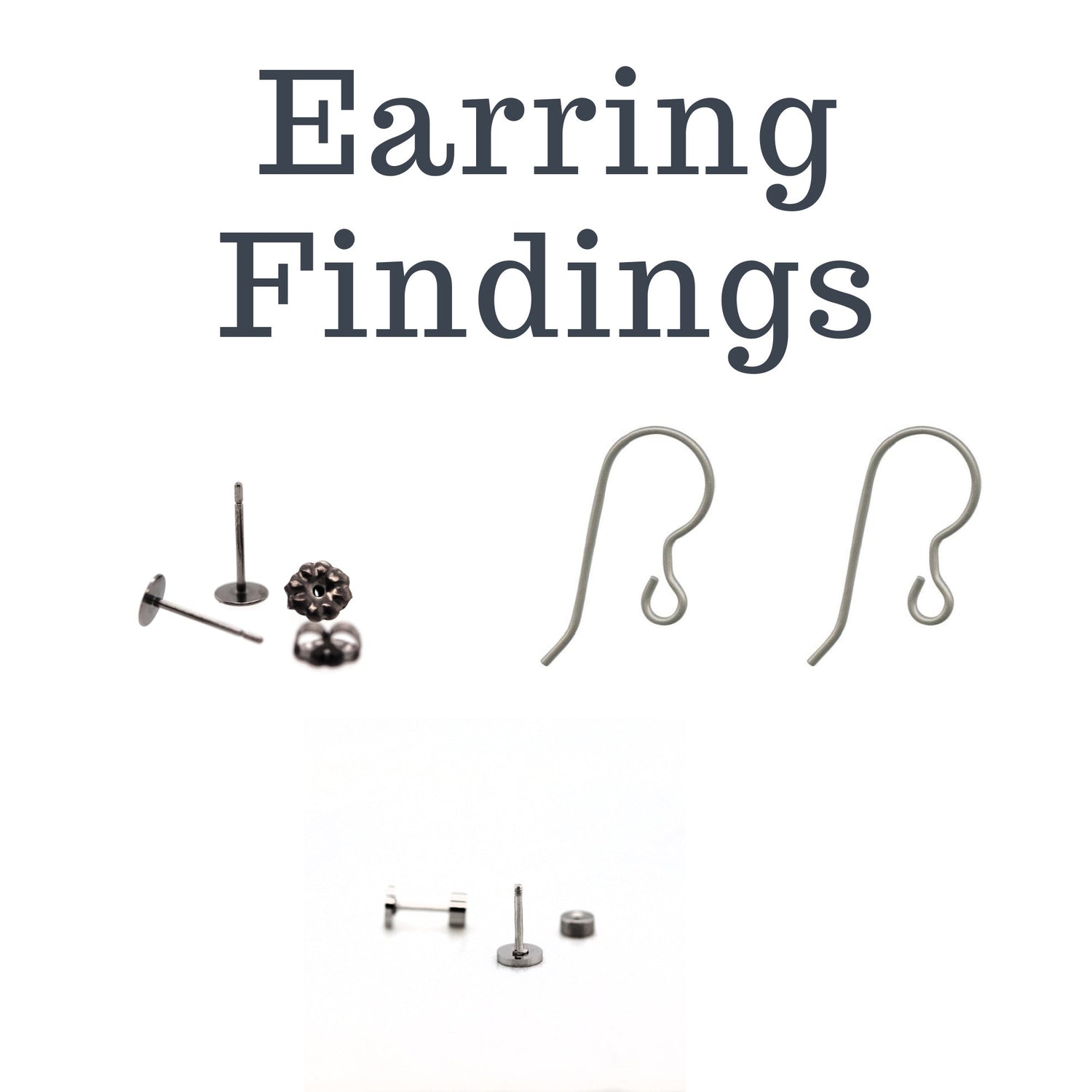 Implant Grade Titanium Hooks Findings to make your own hypoallergenic earrings