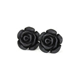 Boucles d'oreilles à tige en forme de rose, 13 mm