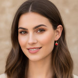 Red Apple Dangle Earrings