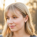 Boucles d'oreilles à tige en forme de rose, 13 mm