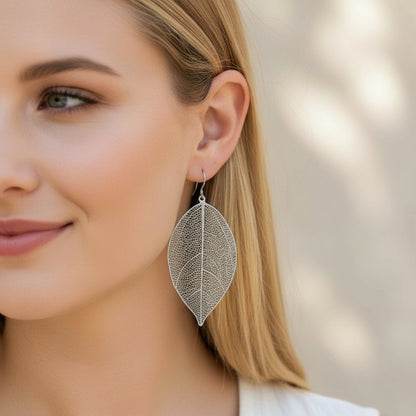 Leaf Dangle Earrings - 2 Colors