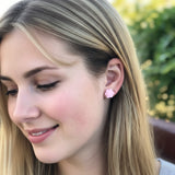 Succulent Stud Earrings, 13mm