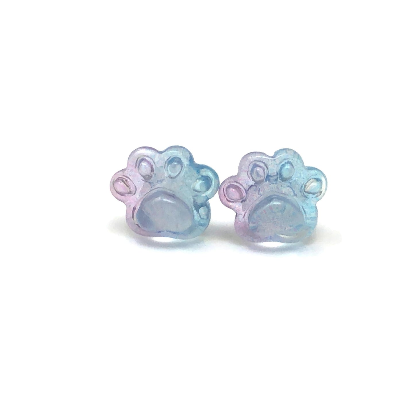 Paw Print Stud Earrings