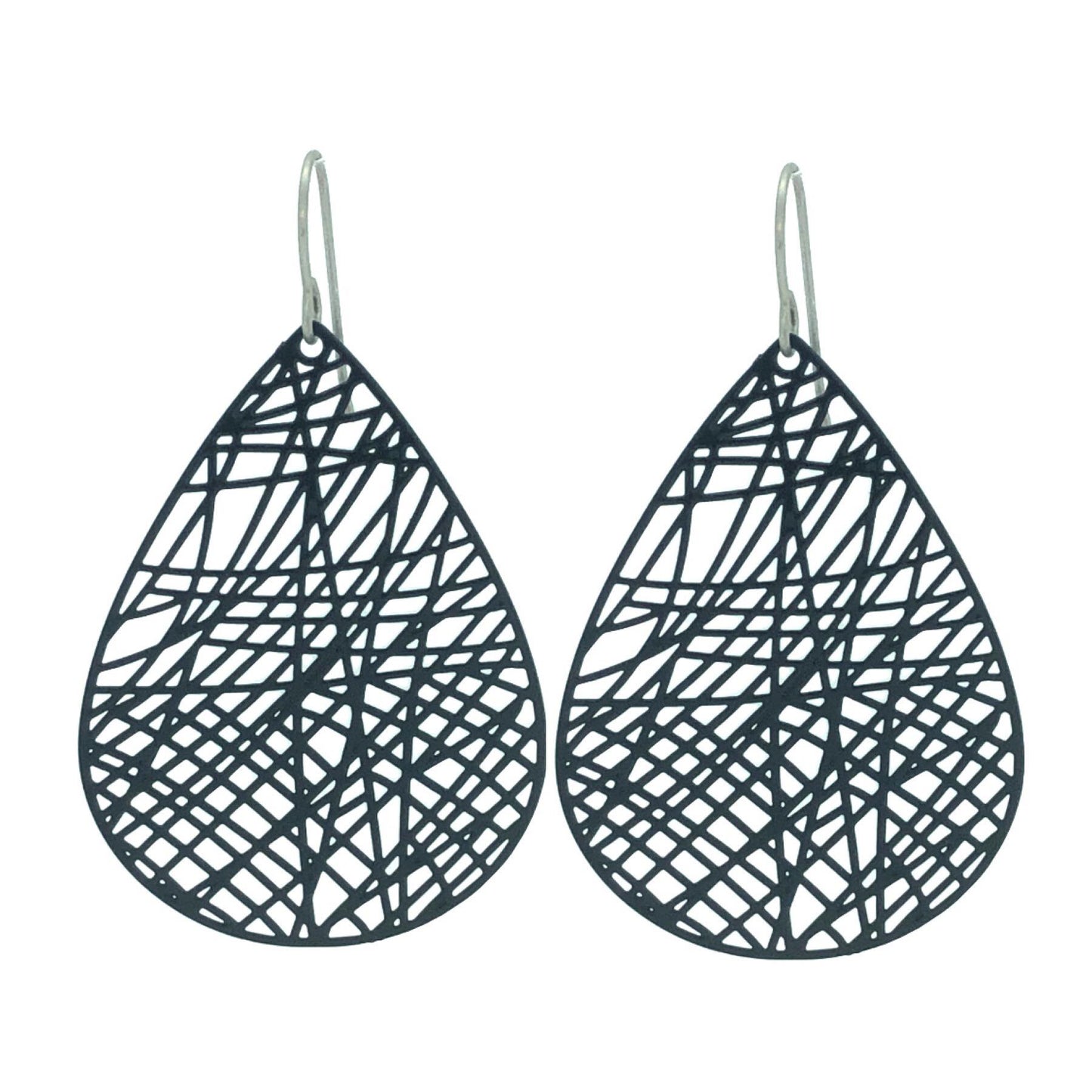 Filigree Teardrop Dangle Earrings - 7 Colors