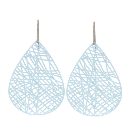 Filigree Teardrop Dangle Earrings - 7 Colors