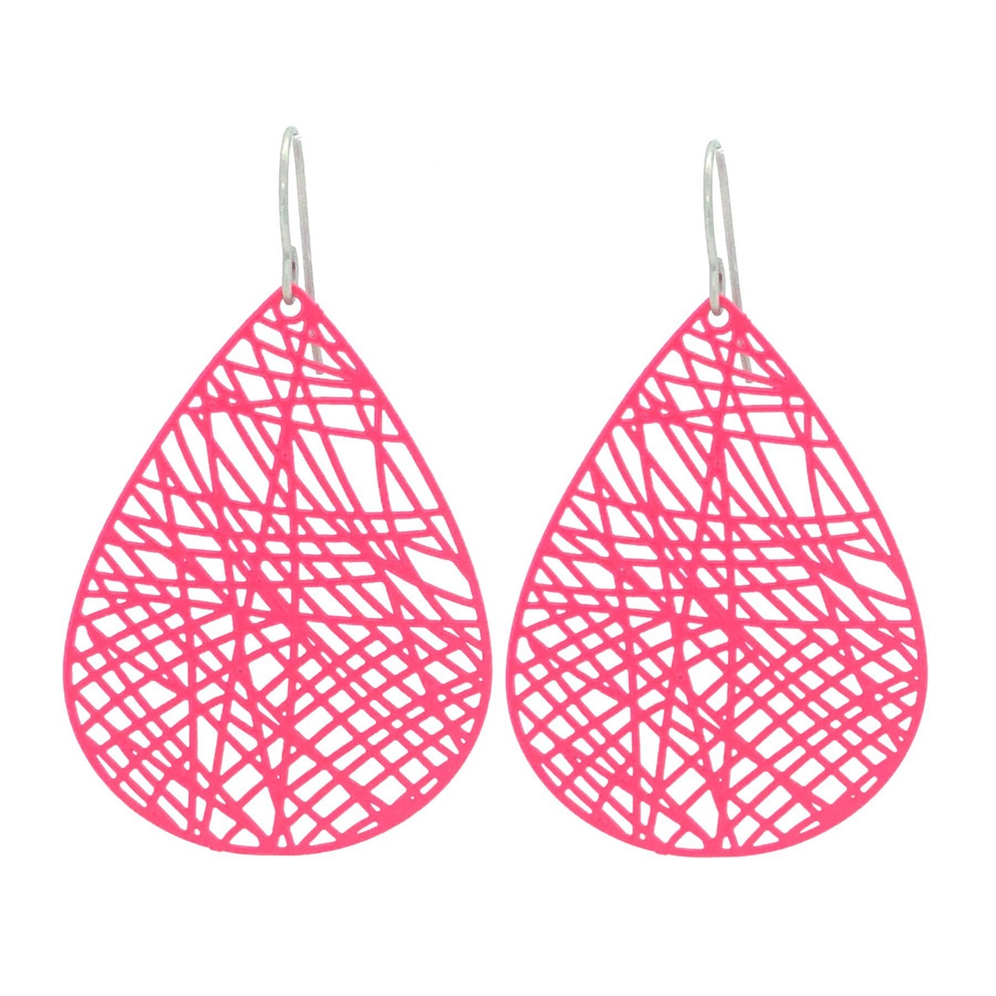 Filigree Teardrop Dangle Earrings - 7 Colors
