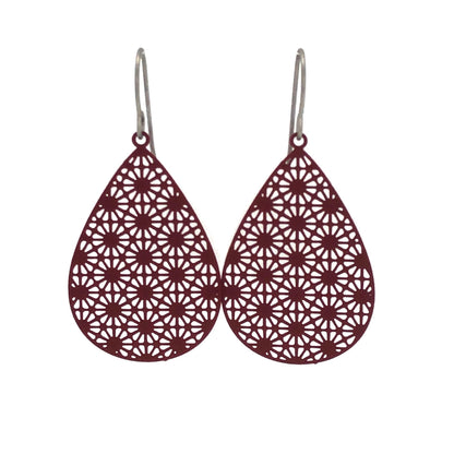 Geometric Teardrop Dangle Earrings - 7 Colors