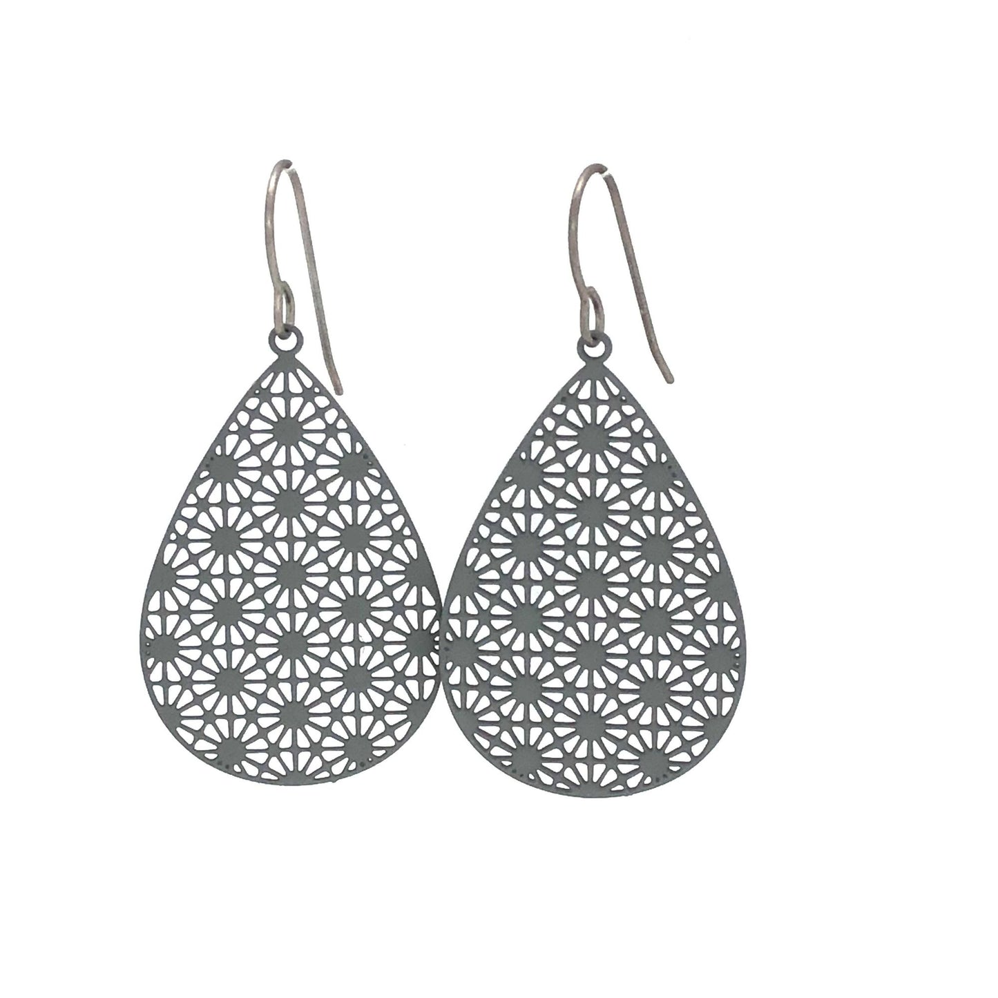 Geometric Teardrop Dangle Earrings - 7 Colors