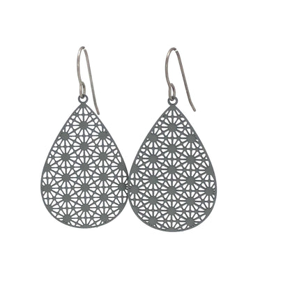Geometric Teardrop Dangle Earrings - 7 Colors
