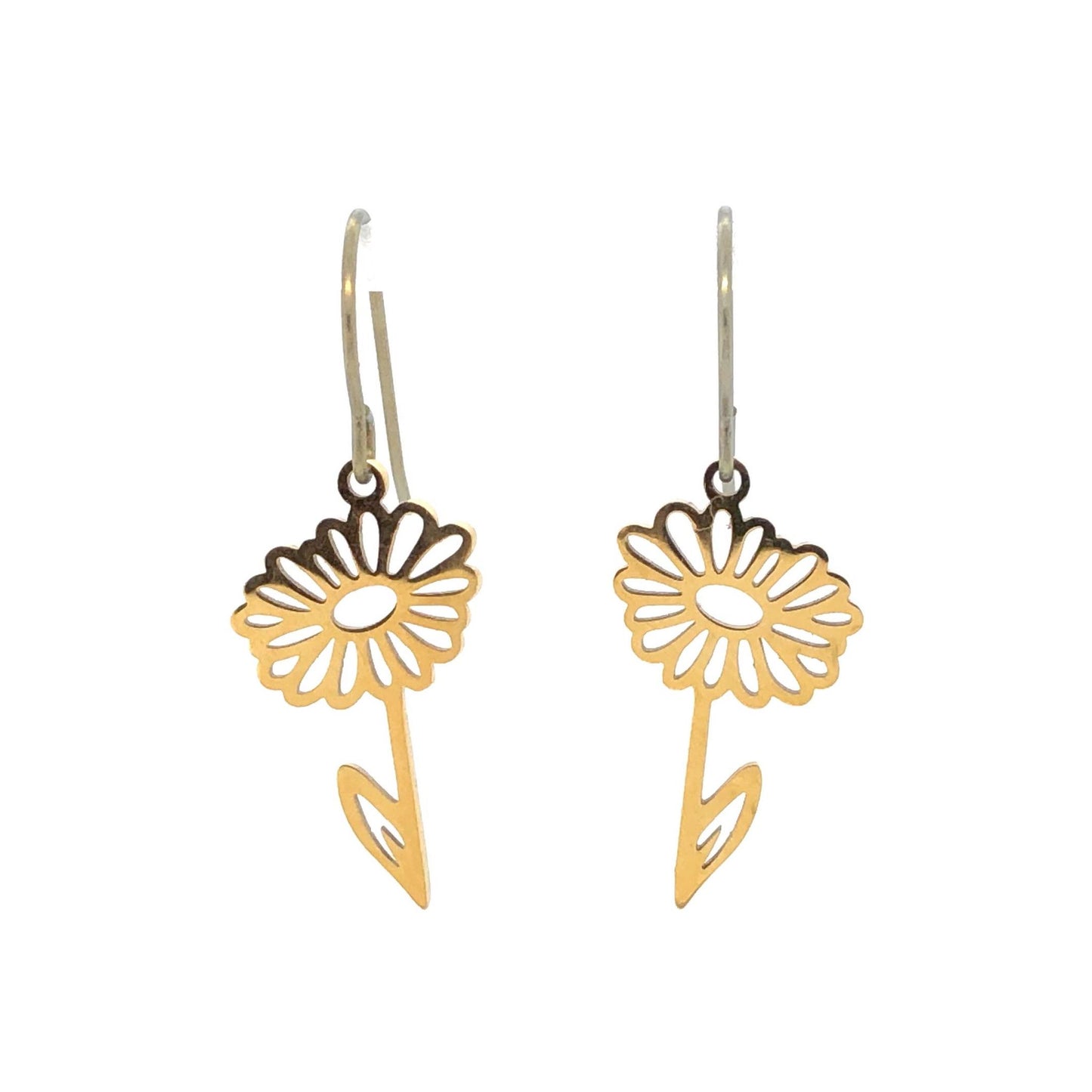 Birth Month Flower Dangle Earrings - 12 Designs