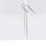 Invisible Clip On, Titanium Hook or Plastic Hook Dangle Earrings, Leaf, 75mm