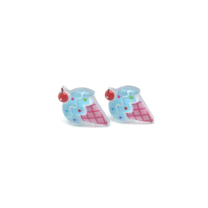Ice Cream Cone Stud Earrings
