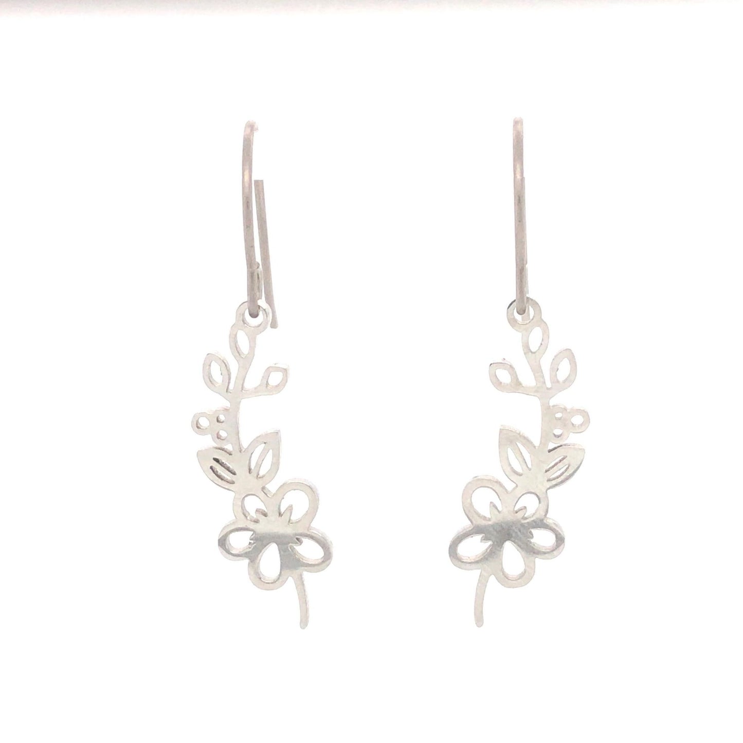 Birth Month Flower Dangle Earrings - 12 Designs