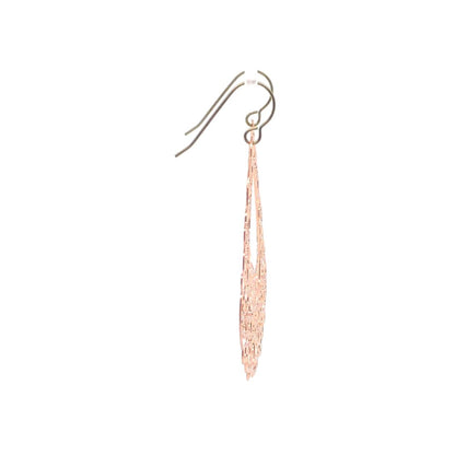 side view floral dangle earrings