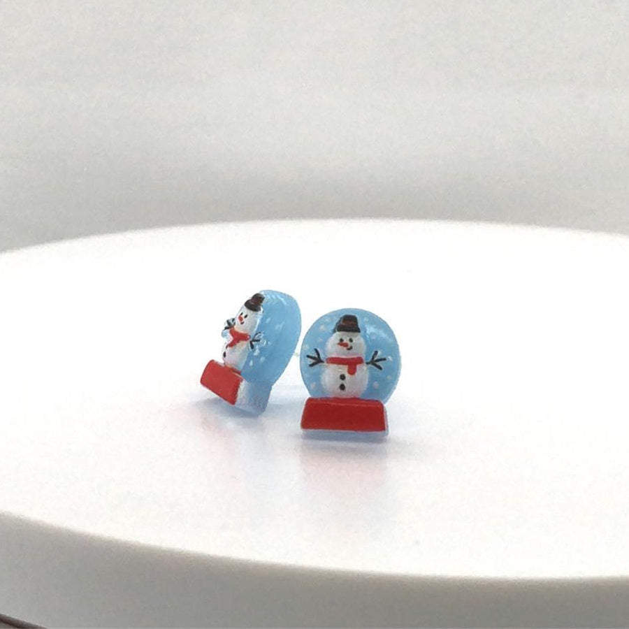 snowglobe earrings