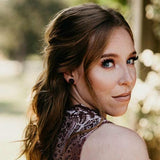 Boucles d'oreilles à tige en forme de rose, 13 mm