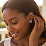 Succulent Stud Earrings, 13mm