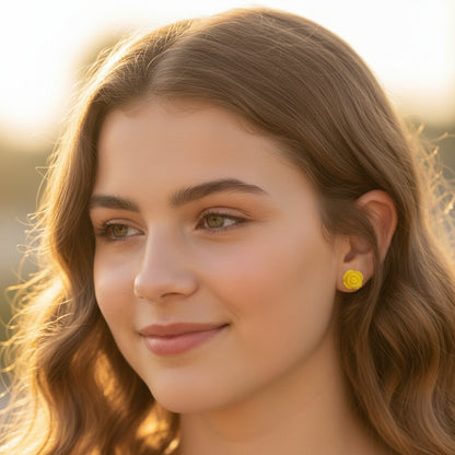 Rose Stud Earrings
