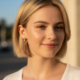 Boucles d'oreilles créoles à clipser invisibles pour oreilles non percées, 20 mm 