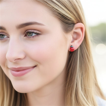 Ladybug Stud Earrings