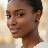 Succulent Stud Earrings, 13mm