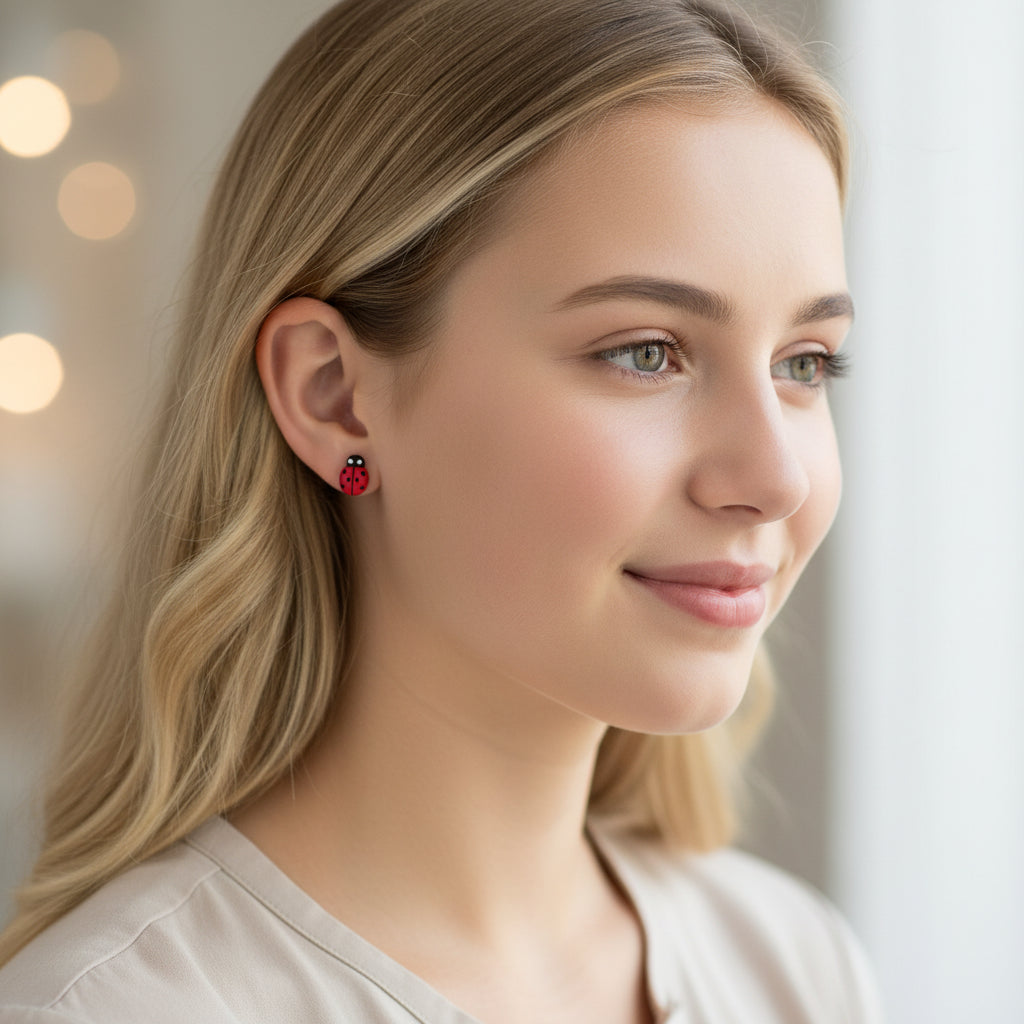 Dragonfly, Ladybug, Butterfly - Stud Earring Gift Set