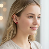 Coffret cadeau de boucles d'oreilles à tige Libellule, coccinelle et papillon