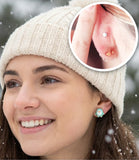 Boucles d'oreilles coccinelle avec tige en plastique ou clip invisible en métal, 9 mm