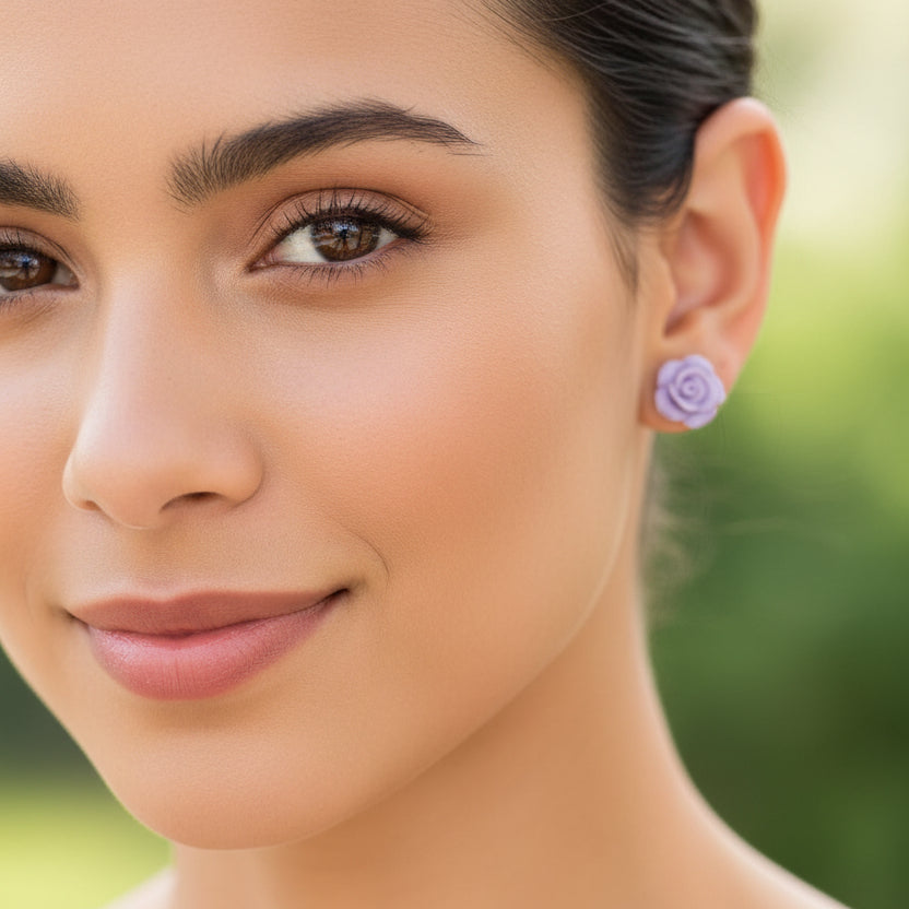 Rose Stud Earrings