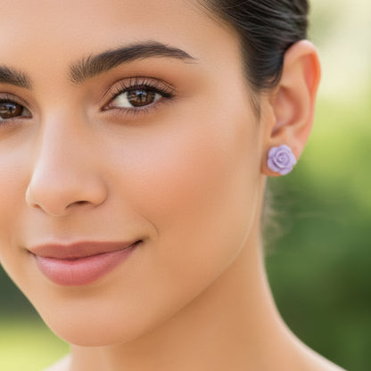 Rose Stud Earrings