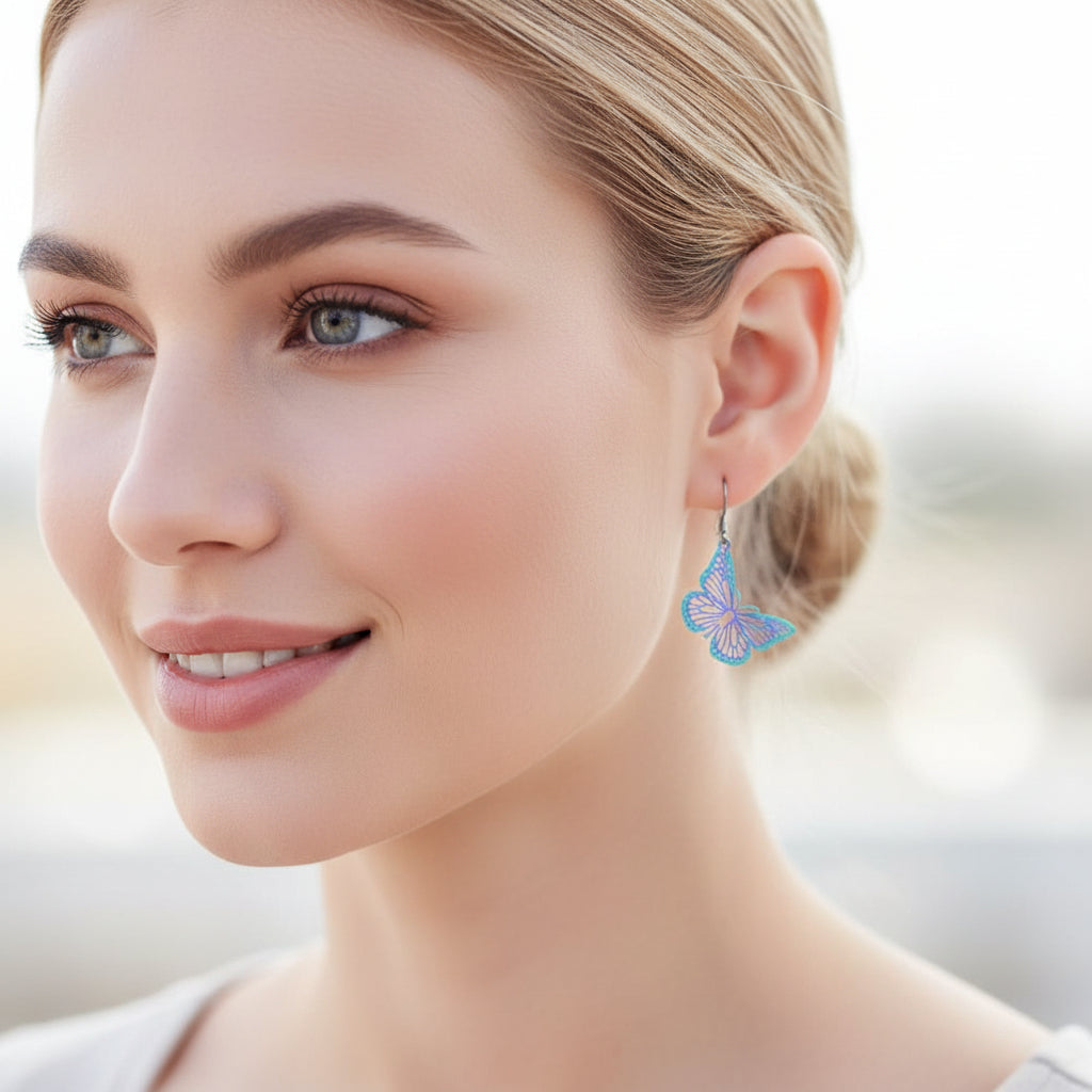 Butterfly Dangle Earrings - 8 Colors