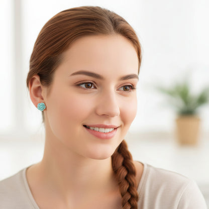 Rose Stud Earrings