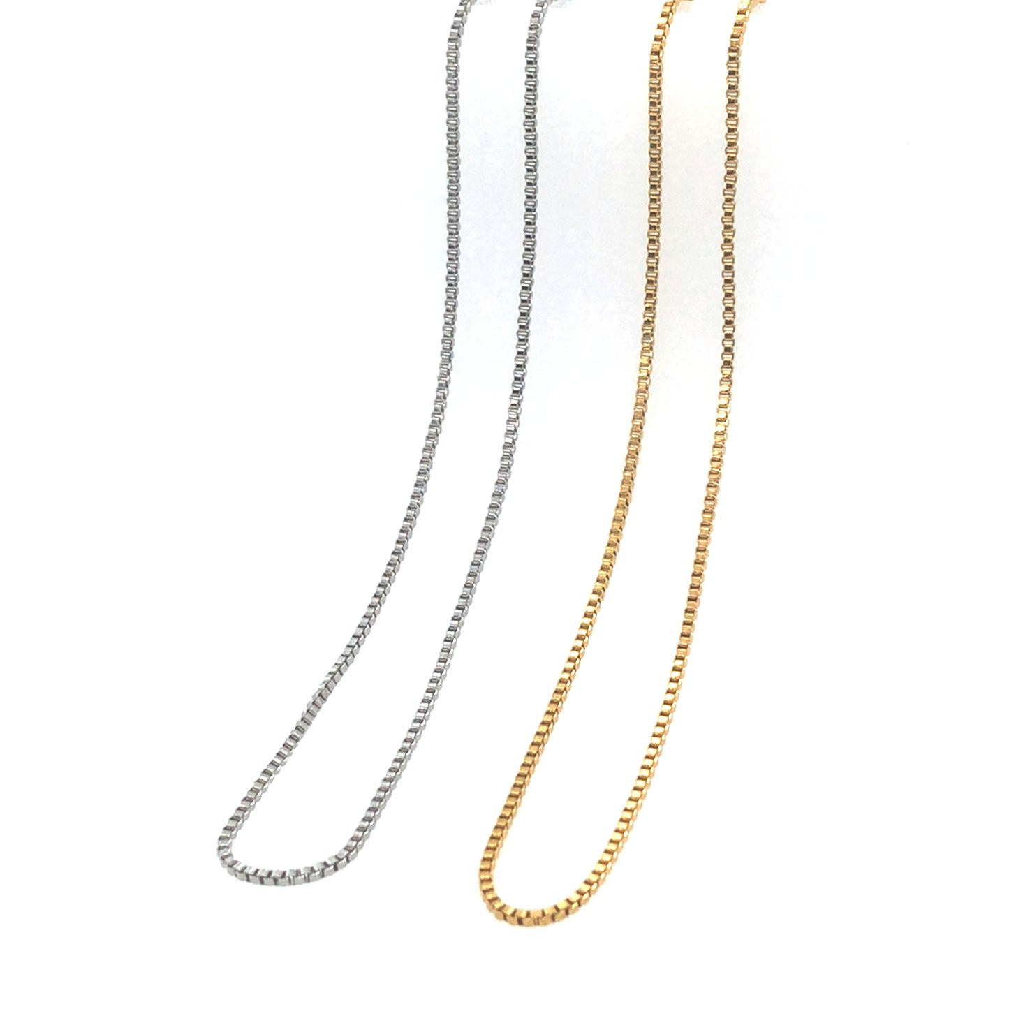 box chain in gold or silver color