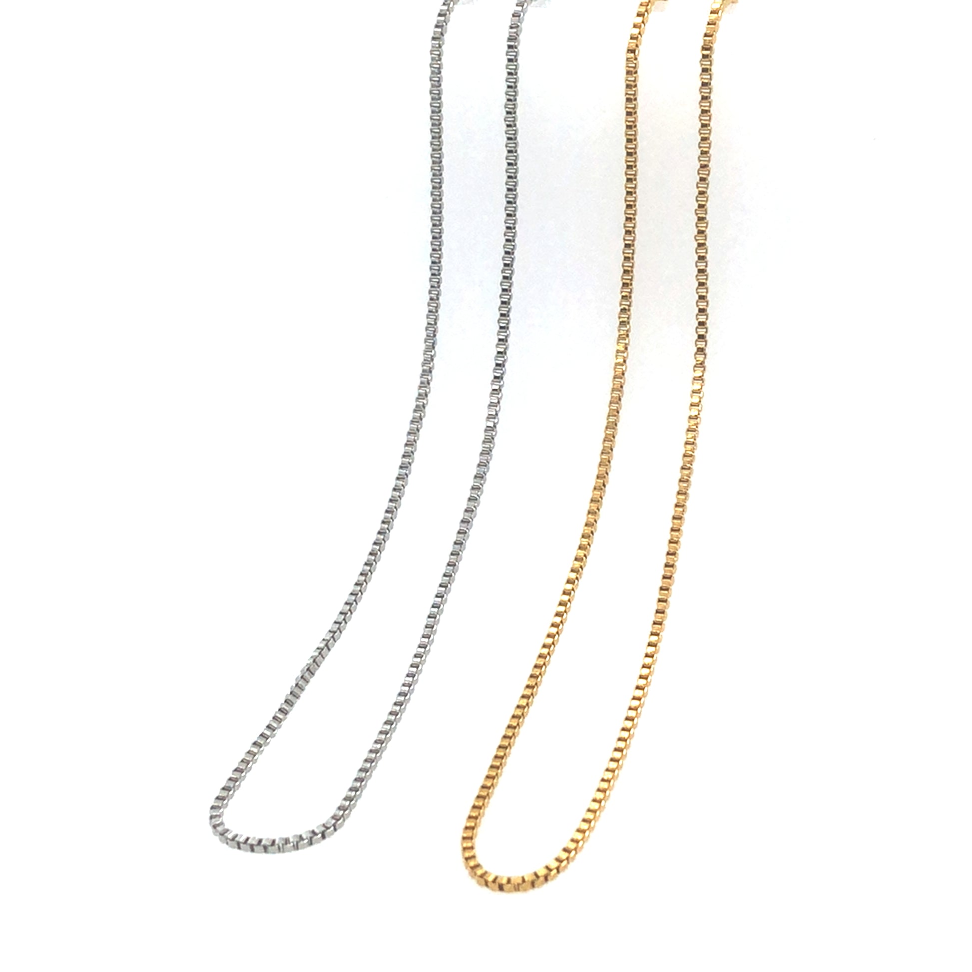 box chain in gold or silver color