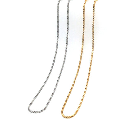 box chain in gold or silver color