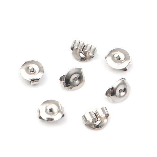 Earring Backs Stainless Steel, Butterfly Style (Fit Our Titanium Posts)