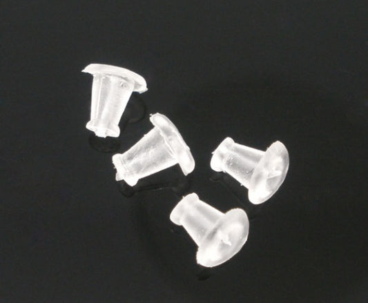 Earring Backs Rubber Ear Nut  (Fit Our Plastic Posts)