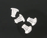 Rubber Ear Nut Earring Backs For Plastic Posts